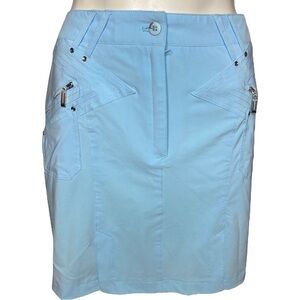 JAMIE SADOCK Skirt Airwear Hybrid Lightweight Baby Blue Golf Skirt Size 12